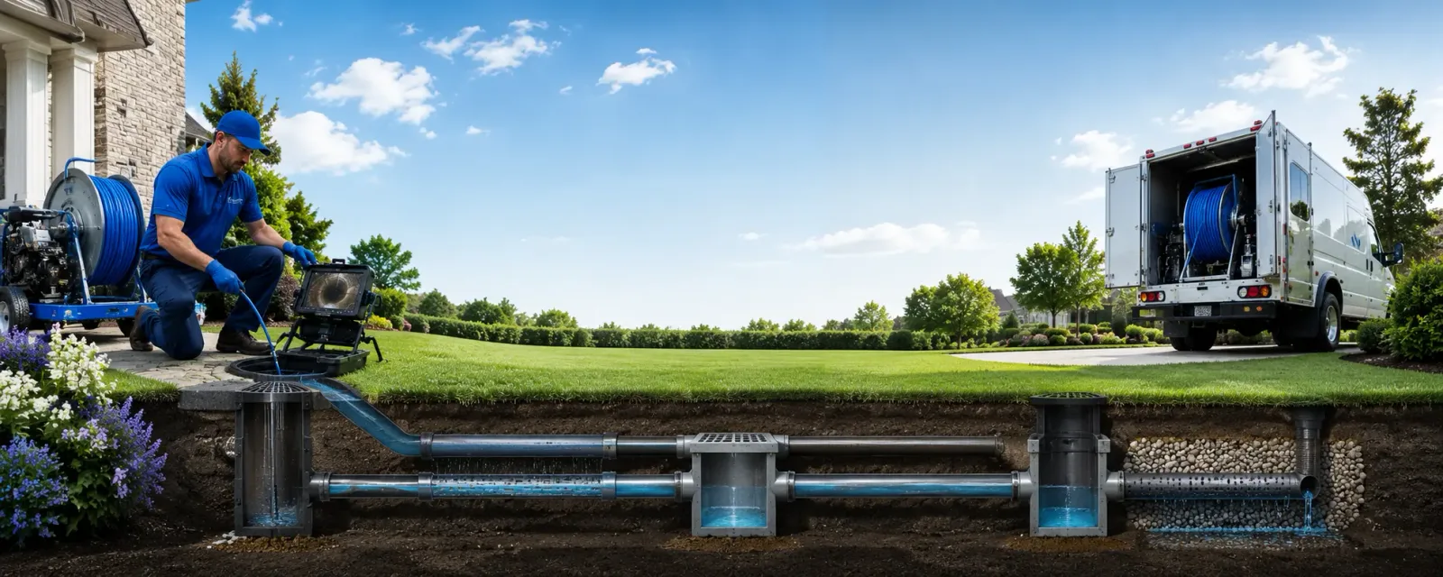 Outdoor drain cleaning information for Kents Store, VA